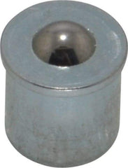 Gits - Steel, Zinc Plated, Plain Drive One Piece, Ball Valve Oil Hole Cover - 0.315-0.317" Drive Diam, 5/16" Drive-In Hole Diam, 5/16" Drive Length, 3/8" Overall Height - Americas Industrial Supply