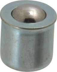 Gits - Steel, Zinc Plated, Plain Drive One Piece, Ball Valve Oil Hole Cover - 0378-0.380" Drive Diam, 3/8" Drive-In Hole Diam, 3/8" Drive Length, 15/32" Overall Height - Americas Industrial Supply