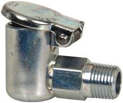 Gits - 1/8-27 Thread, Steel, Zinc Plated, Threaded One Piece, Elbow Oil Hole Cover - 1-19/32" Drive Diam, 5/16" Drive Length, 15/16" Overall Height, 5/16" Thread Length, NPT Thread - Americas Industrial Supply