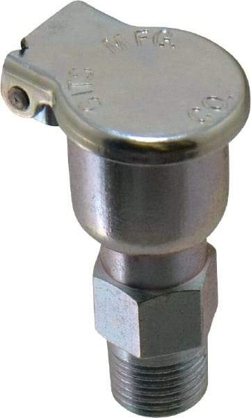 Gits - 5/64 Ounce Capacity, 1/8-27 Thread, Steel, Zinc Plated, Brazed Body Oil Cup - 1-1/2" High, 5/16" Thread Length, Gravity Feed - Americas Industrial Supply
