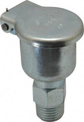 Gits - 11/32 Ounce Capacity, 1/4-18 Thread, Steel, Zinc Plated, Brazed Body Oil Cup - 2" High, 3/8" Thread Length, Gravity Feed - Americas Industrial Supply