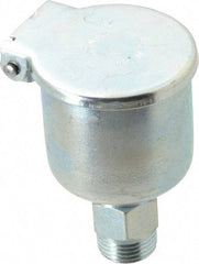 Gits - 1-11/32 Ounce Capacity, 3/8-18 Thread, Steel, Zinc Plated, Brazed Body Oil Cup - 2-9/16" High, 3/8" Thread Length, Gravity Feed - Americas Industrial Supply