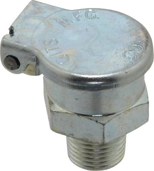 Gits - 3/64 Ounce Capacity, 1/8-27 Thread, Steel, Zinc Plated, Hexagon Body Oil Cup - 15/16" High, 7/16" Thread Length, Gravity Feed - Americas Industrial Supply