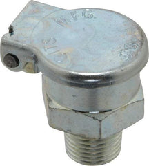Gits - 3/64 Ounce Capacity, 1/8-27 Thread, Steel, Zinc Plated, Hexagon Body Oil Cup - 15/16" High, 7/16" Thread Length, Gravity Feed - Americas Industrial Supply