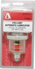 Alemite - 1.22 Ounce Reservoir Capacity, 1/8 NPTF Thread, Steel, Spring-Loaded, Grease Cup and Lubricator - -40 to 65.56°C Operating Temp, 0.15 to 0.24 Bar Operating Pressure - Americas Industrial Supply