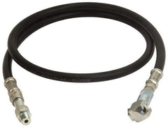 Alemite - 5-1/2' Long, Grease Gun Hose & Coupler Assembly - Includes Check Valve & Swivel - Americas Industrial Supply