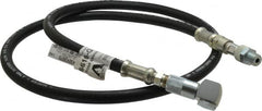 Alemite - 5-1/2' Long, Grease Gun Hose & Coupler Assembly - Includes Check Valve & Swivel - Americas Industrial Supply