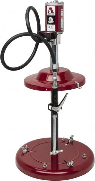 Alemite - Oil Lubrication 4 Gal/min Flow Steel, Aluminum & Stainless Steel Air-Operated Pump - For 120 Lb & 16 Gal Container, Use with Cutting Oil, Gear Oil, Hydraulic Oil, Machine Coolants, Motor Oil, Petroleum-Based Fluids & Transmission Fluid - Americas Industrial Supply