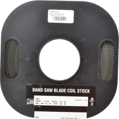 M.K. MORSE - 1/4" x 100' x 0.025" Carbon Steel Band Saw Blade Coil Stock - 14 TPI, Toothed Edge, Raker Set, Flexible Back, Constant Pitch, - Americas Industrial Supply