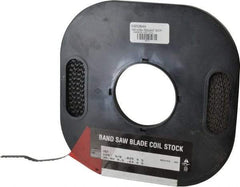 M.K. MORSE - 3/8" x 100' x 0.025" Carbon Steel Band Saw Blade Coil Stock - 4 TPI, Toothed Edge, Skip Form, Raker Set, Flexible Back, Constant Pitch, - Americas Industrial Supply