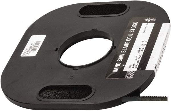 M.K. MORSE - 3/8" x 100' x 0.025" Carbon Steel Band Saw Blade Coil Stock - 10 TPI, Toothed Edge, Raker Set, Flexible Back, Constant Pitch, - Americas Industrial Supply