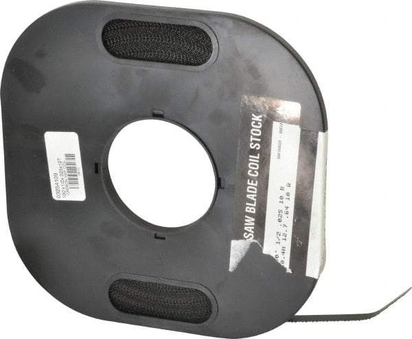 M.K. MORSE - 1/2" x 100' x 0.025" Carbon Steel Band Saw Blade Coil Stock - 10 TPI, Toothed Edge, Raker Set, Flexible Back, Constant Pitch, - Americas Industrial Supply