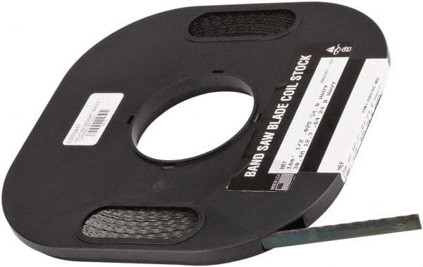 M.K. MORSE - 1/2" x 100' x 0.025" Carbon Steel Band Saw Blade Coil Stock - 24 TPI, Toothed Edge, Wavy Set, Flexible Back, Constant Pitch, - Americas Industrial Supply