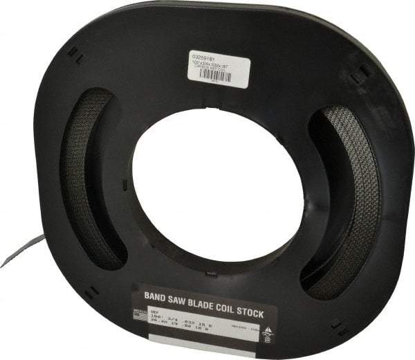 M.K. MORSE - 3/4" x 100' x 0.032" Carbon Steel Band Saw Blade Coil Stock - 18 TPI, Toothed Edge, Raker Set, Flexible Back, Constant Pitch, - Americas Industrial Supply