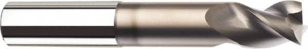 SGS - 1", 2 Flute, Single End, Solid Carbide, 0.04" Corner Radius End Mill - 4" OAL, 45° Helix, Right Hand Flute, 1-1/4" LOC, Right Hand Cut, 2-1/8" Extended Reach - Americas Industrial Supply