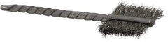 Osborn - 1/2" Diam Flat Steel Tube Brush - 0.003" Filament Diam, 9/16" Brush Length, 2-1/8" OAL, 3/32" Diam Shank - Americas Industrial Supply