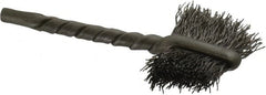 Osborn - 3/4" Diam Flat Steel Tube Brush - 0.008" Filament Diam, 5/8" Brush Length, 2-1/4" OAL, 1/8" Diam Shank - Americas Industrial Supply