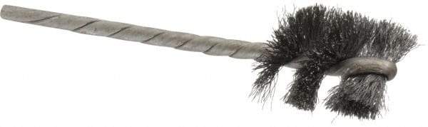Osborn - 3/4" Diam Helical Steel Tube Brush - 0.005" Filament Diam, 1" Brush Length, 3-1/2" OAL, 1/8" Diam Shank - Americas Industrial Supply