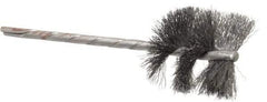 Osborn - 1-1/8" Diam Helical Steel Tube Brush - 0.005" Filament Diam, 1" Brush Length, 3-1/2" OAL, 1/8" Diam Shank - Americas Industrial Supply