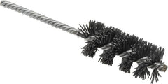 Osborn - 1" Diam Helical Nylon Tube Brush - 2-1/2" Brush Length, 5-1/2" OAL, 0.208" Diam Shank - Americas Industrial Supply