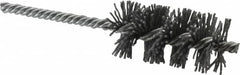 Osborn - 1-1/4" Diam Helical Nylon Tube Brush - 2-1/2" Brush Length, 5-1/2" OAL, 1/4" Diam Shank - Americas Industrial Supply