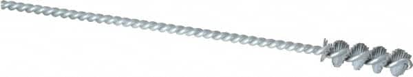 Osborn - 0.325" Diam Helical Nylon Tube Brush - 1" Brush Length, 5" OAL, 0.119" Diam Shank - Americas Industrial Supply