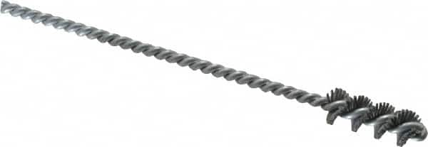 Osborn - 0.385" Diam Helical Nylon Tube Brush - 1" Brush Length, 5" OAL, 0.152" Diam Shank - Americas Industrial Supply