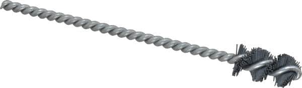 Osborn - 0.515" Diam Helical Nylon Tube Brush - 1" Brush Length, 5" OAL, 0.169" Diam Shank - Americas Industrial Supply