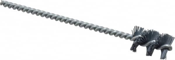 Osborn - 0.64" Diam Helical Nylon Tube Brush - 1" Brush Length, 5" OAL, 0.169" Diam Shank - Americas Industrial Supply