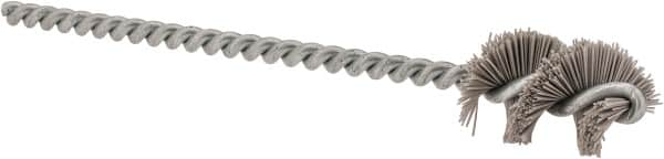 Osborn - 0.64" Diam Helical Nylon Tube Brush - 1" Brush Length, 5" OAL, 0.169" Diam Shank - Americas Industrial Supply