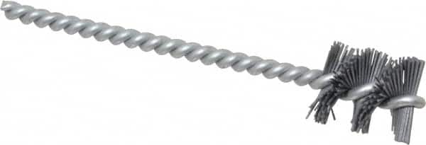 Osborn - 0.89" Diam Helical Nylon Tube Brush - 1" Brush Length, 5" OAL, 0.228" Diam Shank - Americas Industrial Supply