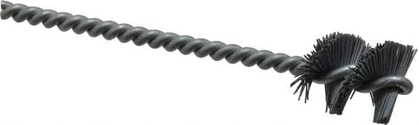 Osborn - 0.89" Diam Helical Nylon Tube Brush - 1" Brush Length, 5" OAL, 0.228" Diam Shank - Americas Industrial Supply