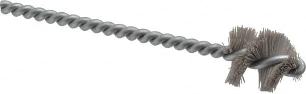 Osborn - 0.89" Diam Helical Nylon Tube Brush - 1" Brush Length, 5" OAL, 0.228" Diam Shank - Americas Industrial Supply