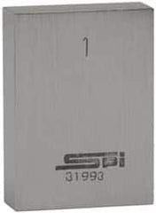 SPI - 20" Rectangular Steel Gage Block - Accuracy Grade 0, Includes NIST Traceability Certification - Americas Industrial Supply