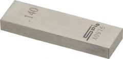 SPI - 0.14" Rectangular Steel Gage Block - Accuracy Grade 0, Includes NIST Traceability Certification - Americas Industrial Supply