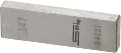 SPI - 0.147" Rectangular Steel Gage Block - Accuracy Grade 0, Includes NIST Traceability Certification - Americas Industrial Supply