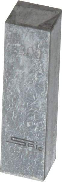 SPI - 0.3" Rectangular Steel Gage Block - Accuracy Grade 0, Includes NIST Traceability Certification - Americas Industrial Supply