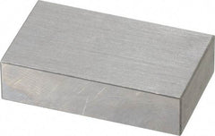 SPI - 0.8" Rectangular Steel Gage Block - Accuracy Grade 0, Includes NIST Traceability Certification - Americas Industrial Supply