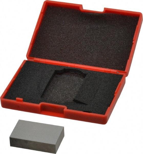 SPI - 0.85" Rectangular Steel Gage Block - Accuracy Grade 0, Includes NIST Traceability Certification - Americas Industrial Supply