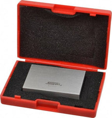 SPI - 2" Rectangular Steel Gage Block - Accuracy Grade 0, Includes NIST Traceability Certification - Americas Industrial Supply