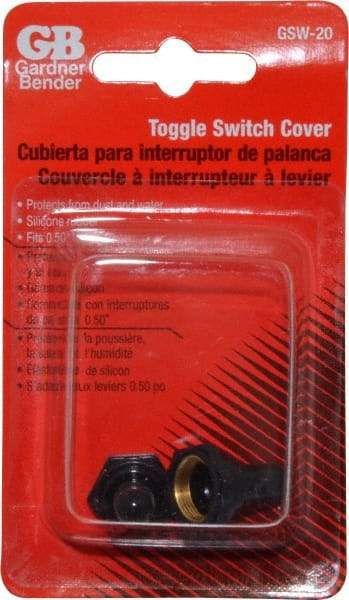 Gardner Bender - 12 Volt, Toggle Boot - 1 Switch, Black - Americas Industrial Supply