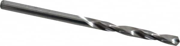 SGS - 9/64" 118° Solid Carbide Jobber Drill - Bright Finish, Right Hand Cut, Spiral Flute, Straight Shank, 2-1/2" OAL, Faceted Point - Americas Industrial Supply