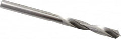 SGS - 7/32" 118° Solid Carbide Jobber Drill - Bright Finish, Right Hand Cut, Spiral Flute, Straight Shank, 3" OAL, Faceted Point - Americas Industrial Supply