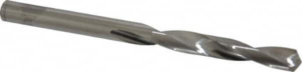 SGS - 17/64" 118° Solid Carbide Jobber Drill - Bright Finish, Right Hand Cut, Spiral Flute, Straight Shank, 3-1/2" OAL, Faceted Point - Americas Industrial Supply
