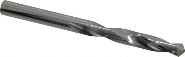 SGS - 5/16" 118° Solid Carbide Jobber Drill - Bright Finish, Right Hand Cut, Spiral Flute, Straight Shank, 3-3/4" OAL, Faceted Point - Americas Industrial Supply
