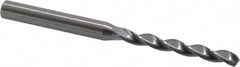 Kennametal - #12 130° Solid Carbide Jobber Drill - Bright Finish, Right Hand Cut, Spiral Flute, Straight Shank, 3.23" OAL, Standard Point - Americas Industrial Supply