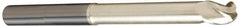 Accupro - 1" Diam, 1-1/4" LOC, 3 Flute Solid Carbide Ball End Mill - ZrN Finish, Single End, 5" OAL, 1" Shank Diam, Spiral Flute - Americas Industrial Supply