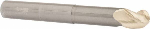 Accupro - 5/8" Diam, 3/4" LOC, 3 Flute Solid Carbide Ball End Mill - ZrN Finish, Single End, 5" OAL, 5/8" Shank Diam, Spiral Flute - Americas Industrial Supply