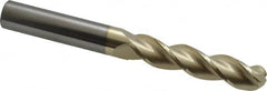 Accupro - 7/16" Diam, 2" LOC, 3 Flute Solid Carbide Ball End Mill - ZrN Finish, Single End, 4" OAL, 7/16" Shank Diam, Spiral Flute - Americas Industrial Supply