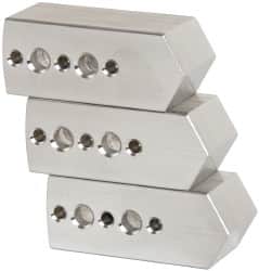 Northfield - 4" & Up Chuck Capacity, Northfield Air Style Attachment, Square Soft Lathe Chuck Jaw - 3 Jaws, Aluminum, 1.895mm Long x 3/4" Wide x 3/4" High - Americas Industrial Supply